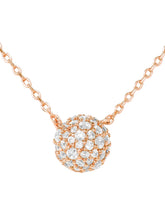 Peora Romantic CZ Necklace Set - Rose Gold
