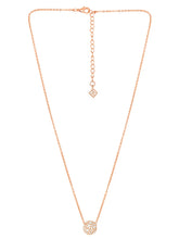 Peora Romantic CZ Necklace Set - Rose Gold