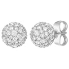 Peora Romantic CZ Necklace Set - Silver