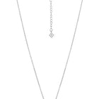 Peora Romantic CZ Necklace Set - Silver