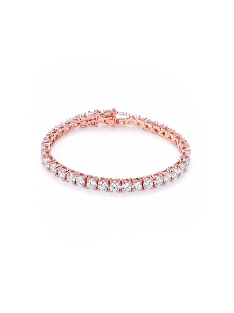 Peora Luxe Classic Tennis Bracelet - Rose Gold