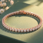Peora Luxe Classic Tennis Bracelet - Rose Gold