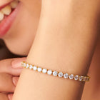 Peora Luxe Classic Tennis Bracelet - Gold