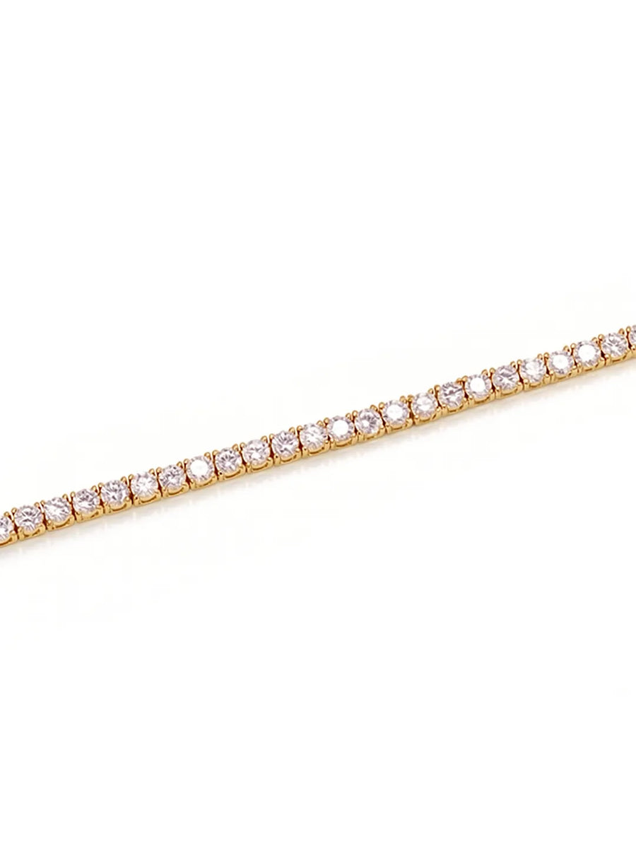Peora Luxe Classic Tennis Bracelet - Gold