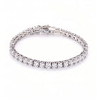 Peora Luxe Classic Tennis Bracelet - Silver