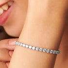 Peora Luxe Classic Tennis Bracelet - Silver