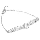 Peora Round Crystal Bracelet - Silver