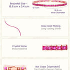 Peora Ruby CZ Tennis Bracelet - Rose Gold