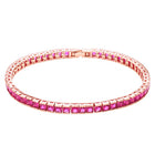 Peora Ruby CZ Tennis Bracelet - Rose Gold