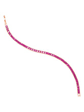 Peora Ruby CZ Tennis Bracelet - Rose Gold