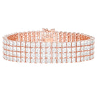 Peora Multi Row CZ Tennis Bracelet - Rose Gold