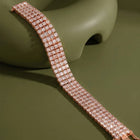 Peora Multi Row CZ Tennis Bracelet - Rose Gold