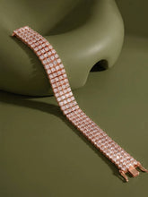 Peora Multi Row CZ Tennis Bracelet - Rose Gold