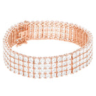 Peora Multi Row CZ Tennis Bracelet - Rose Gold