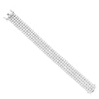 Peora Multi Row CZ Tennis Bracelet - Silver