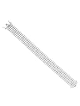 Peora Multi Row CZ Tennis Bracelet - Silver