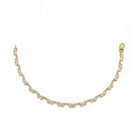 Peora Heritage Crystal Rosette Payal - Gold