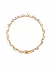 Peora Heritage Crystal Rosette Payal - Gold