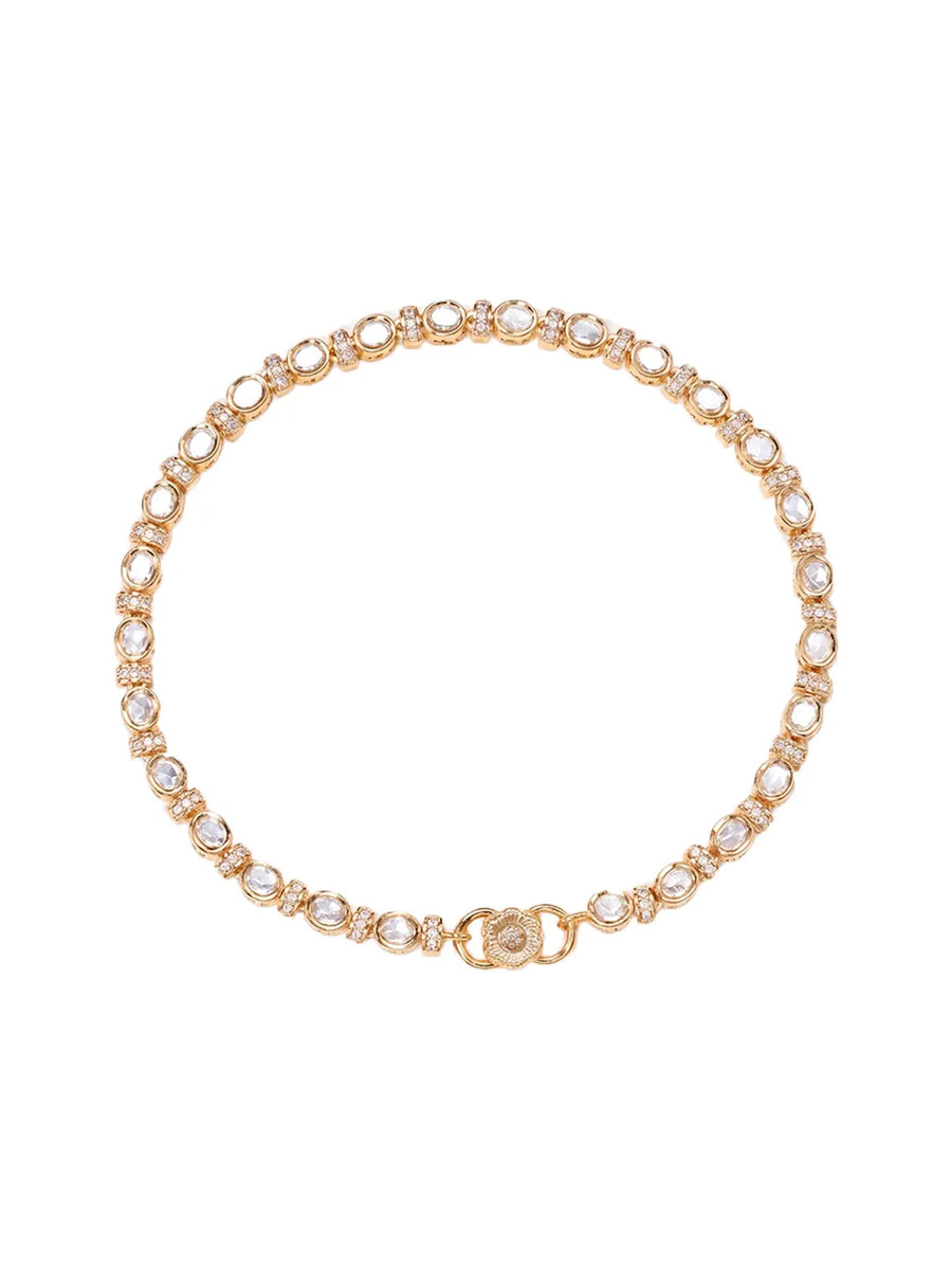 Peora Heritage Rajsi Crystal Payal - Gold