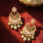 Peora Maharani Chandbali Earrings - Gold