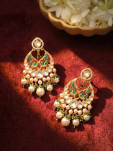 Peora Maharani Chandbali Earrings - Gold
