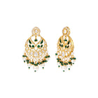 Peora Maharani Chandbali Earrings - Gold