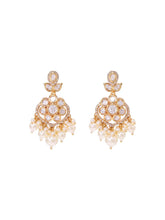 Peora Ratnapearl Chandbali Earrings - Gold