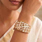 Peora Statement Kundan Traditional Kada - Gold