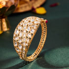 Peora Statement Kundan Traditional Kada - Gold