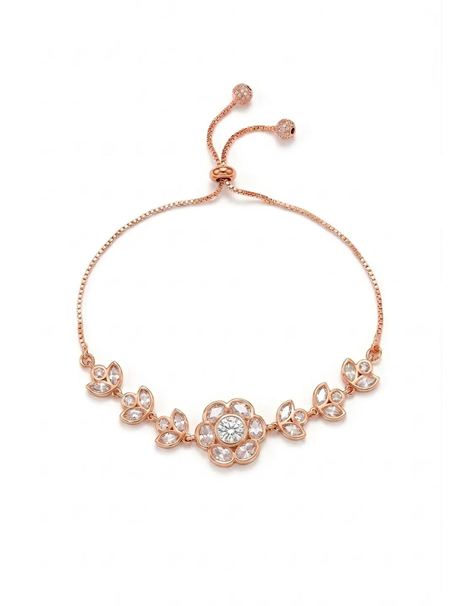 Peora Floral Traditional Bracelet - Gold