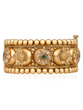 Golden Dome Elegance Synthetic Stone Kada