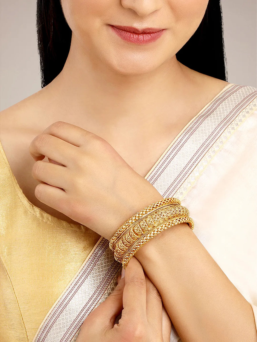 Traditional Carved Kada Bangle