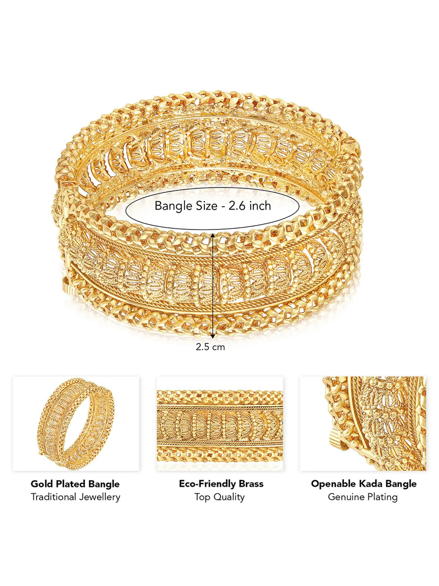 Traditional Carved Kada Bangle
