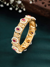 Dazzling Delight Synthetic Stone Thick Kada