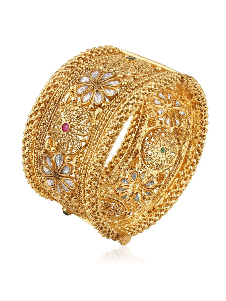 Brilliance Studded Kada – Radiant Fashion Jewellery by Peora