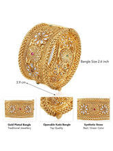 Brilliance Studded Kada – Radiant Fashion Jewellery by Peora