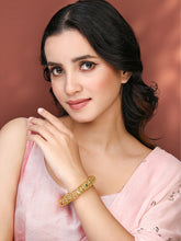 Sparkling Stones Gold Plated Kada