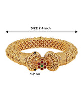 Cultural Gokhru Style Gold Plated Kada Bangle