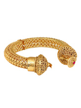 Gilded Grace Gokhru Style Gold Plated Kada Bangle