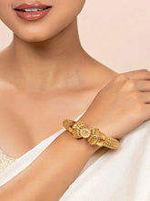 Gilded Grace Gokhru Style Kada Bangle - Gold