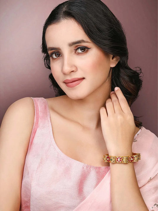 Studded Kada Bangles – Elegant Fashion Jewellery by Peora

