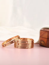 Classic Crystals Embellished Bangle Set - Gold