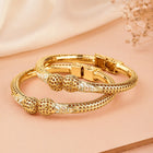 Handcrafted Meenkari Style Bangle Set - Gold