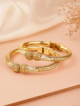 Handcrafted Meenkari Style Bangle Set - Gold