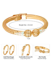 Handcrafted Meenkari Style Bangle Set - Gold