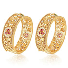 Floral Carved Traditional Kada Set - Gold