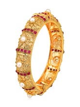 Golden Harmony Pearl Studded Kada