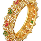 Gold Stones Studded Bangles – Traditional Fashion Jewellery by Peora

