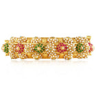 Gold Stones Studded Bangles – Traditional Fashion Jewellery by Peora

