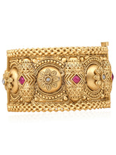 Radiant Resilience Gold Plated Stone Kada